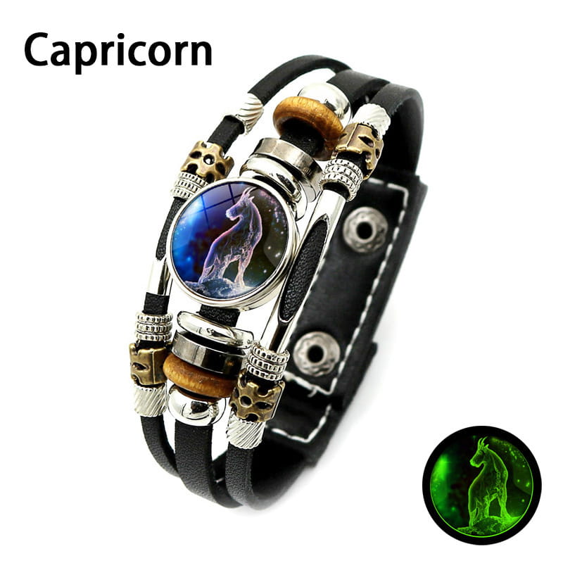🌌 Im Dunkeln leuchtendes Sternzeichen-Armband 🌌
