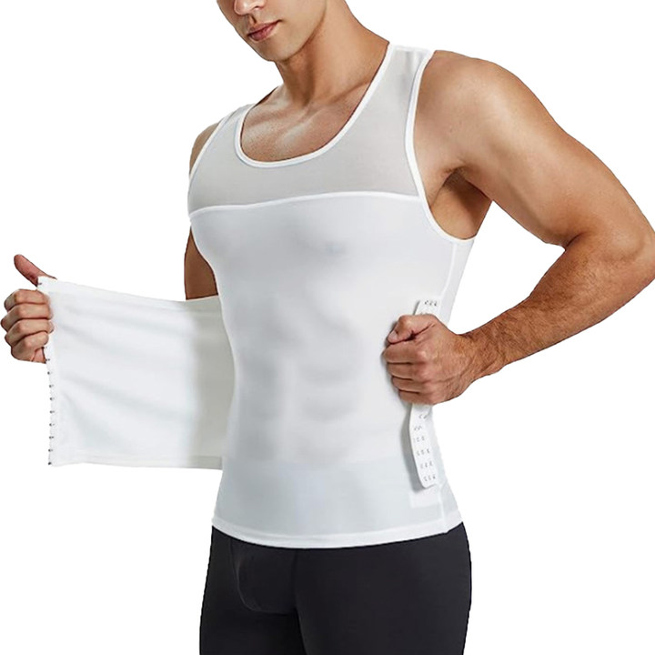 Figurformende Mesh-Weste für Herren mit Taillenformer