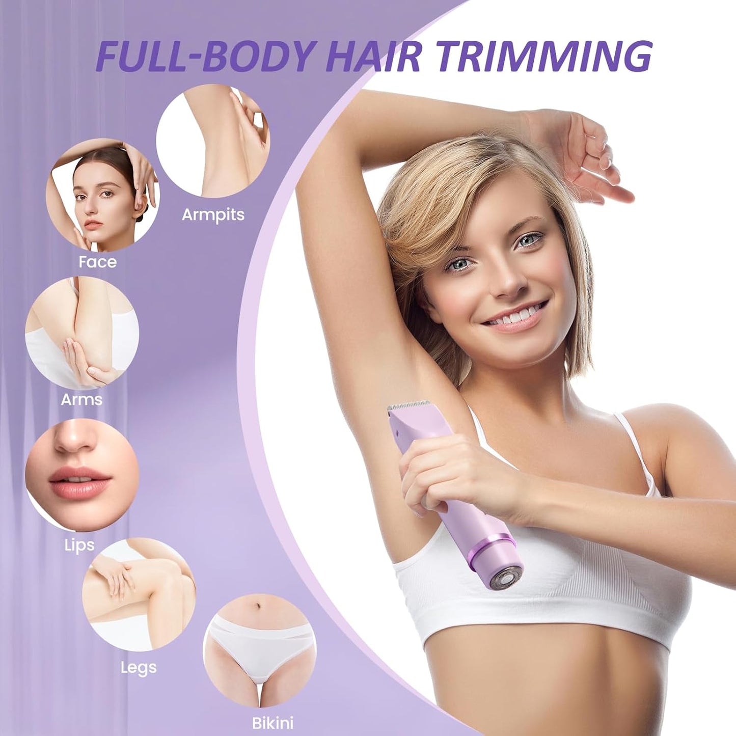 Universeller elektrischer Haarentferner / Intimbereichs-Trimmer für Männer und Frauen