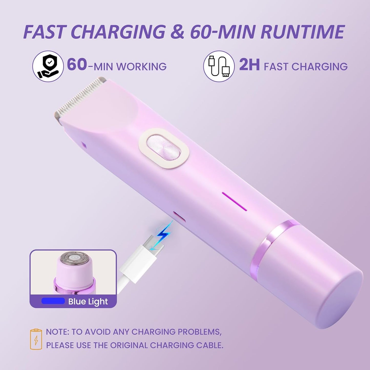Universeller elektrischer Haarentferner / Intimbereichs-Trimmer für Männer und Frauen