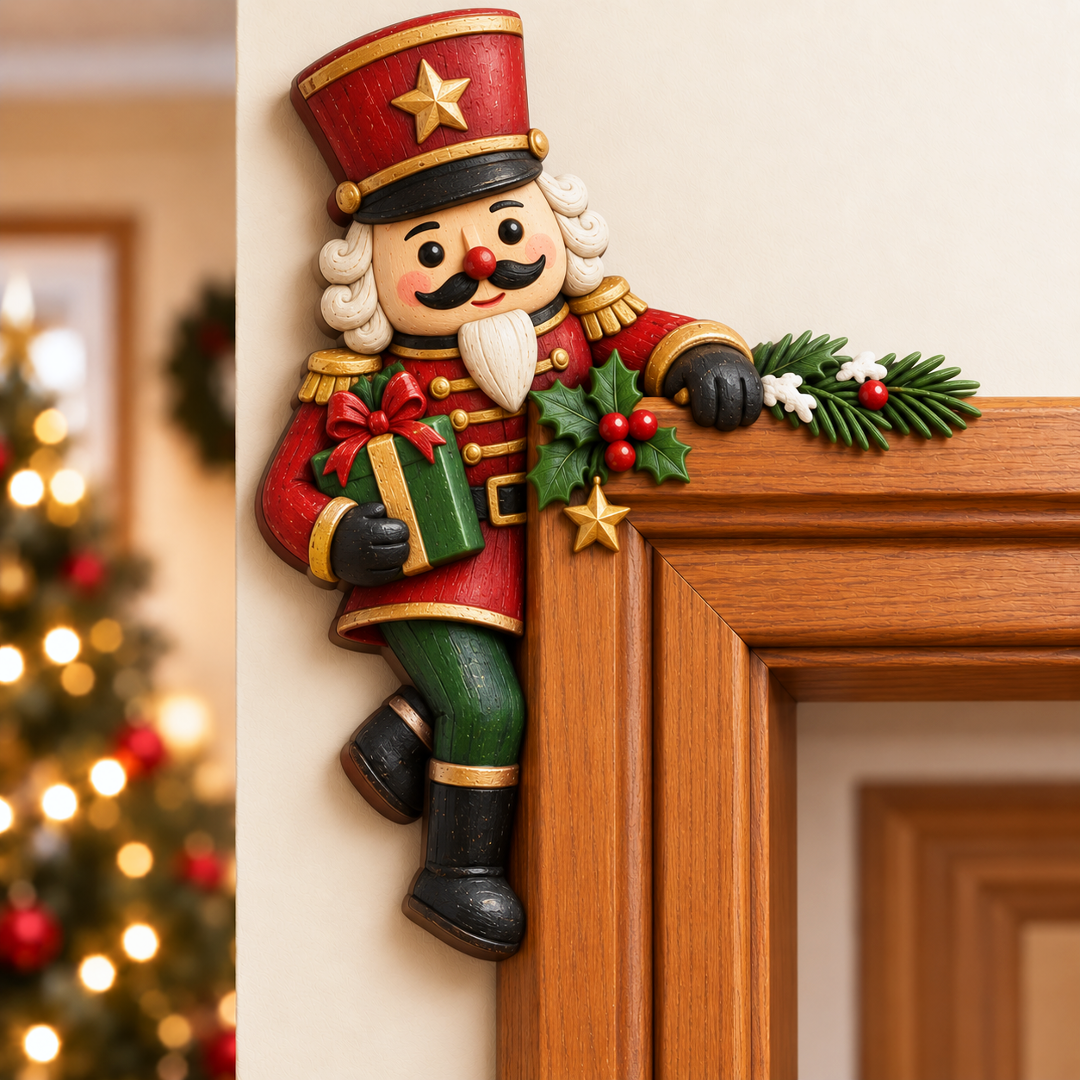 Weihnachtsdekoration für die Ecke des Türrahmens