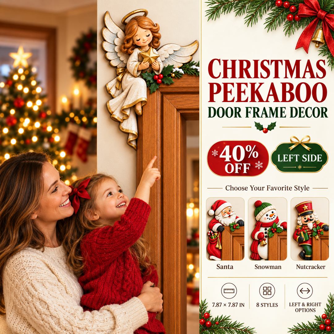 Weihnachtsdekoration für die Ecke des Türrahmens