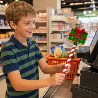 ✨🎄 Weihnachts-Zahlungszauberstab – Verwandle jeden Bezahlvorgang in festliche Magie