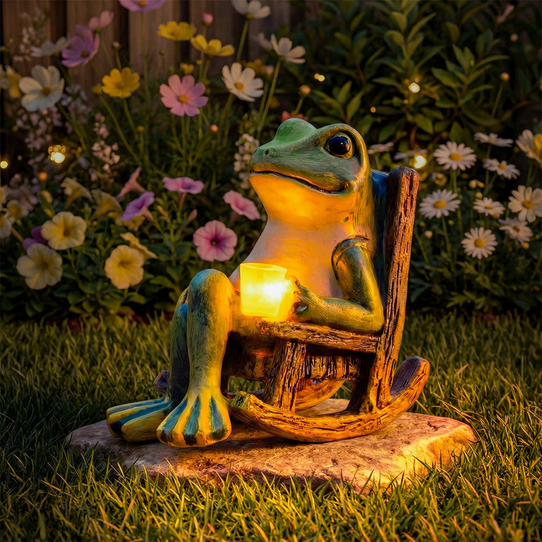 Der leuchtende Gartenfrosch