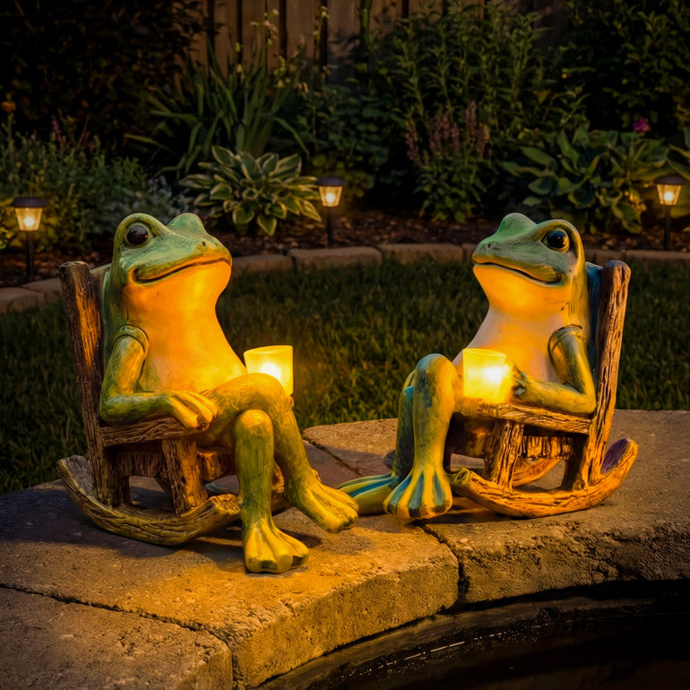 Der leuchtende Gartenfrosch