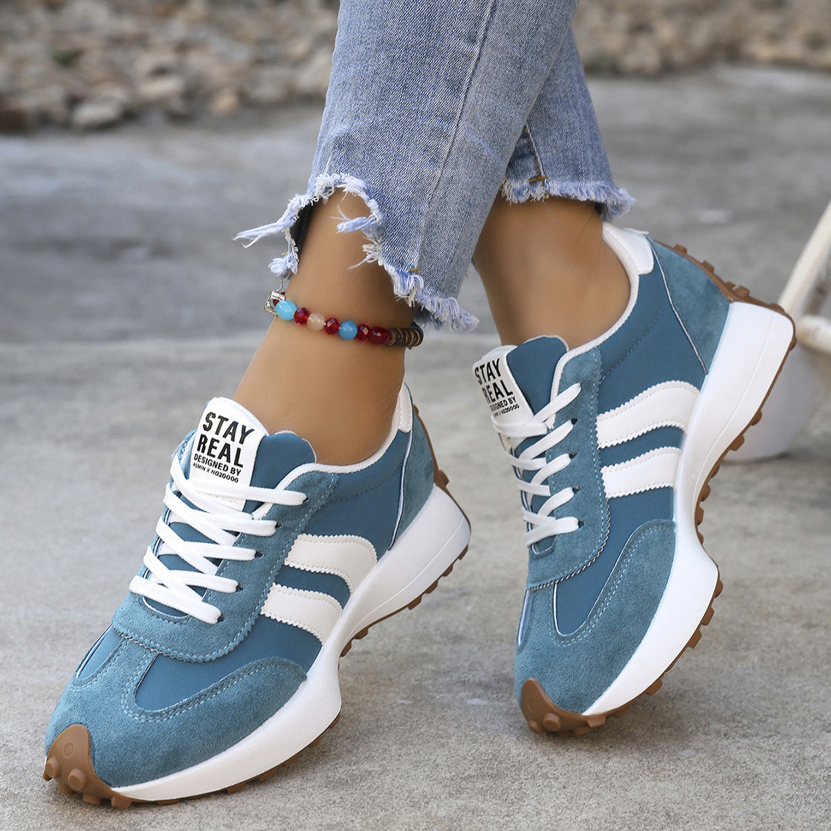 👟 50 % RABATT! ✨ Lässige, klobige Damen-Sneaker mit rutschfester Sohle – ganztägiger Tragekomfort, gepolsterte Sohle und vielseitiger Stil 🏃‍♀️
