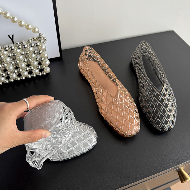 Transparente „Jelly“-Pumps für Damen / Leichte, atmungsaktive Sommerschuhe