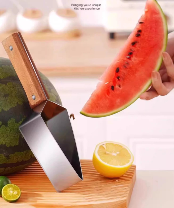 Eine ganze Wassermelone in 10 Sekunden aufschneiden