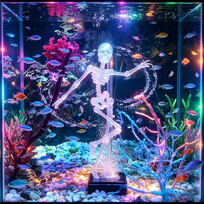 Aquarium-Tanzskelett-Sprudler-Dekoration