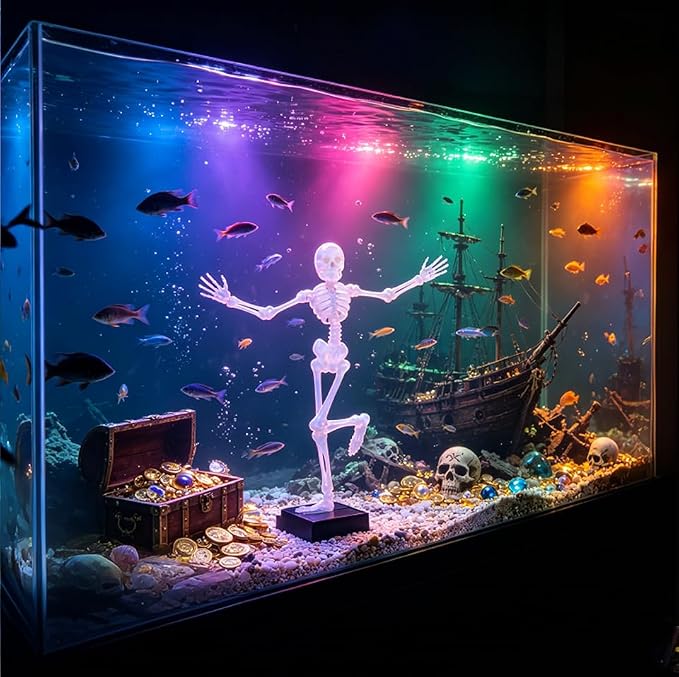 Aquarium-Tanzskelett-Sprudler-Dekoration