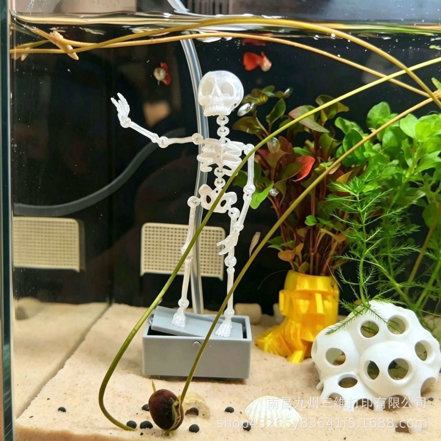 Aquarium-Tanzskelett-Sprudler-Dekoration