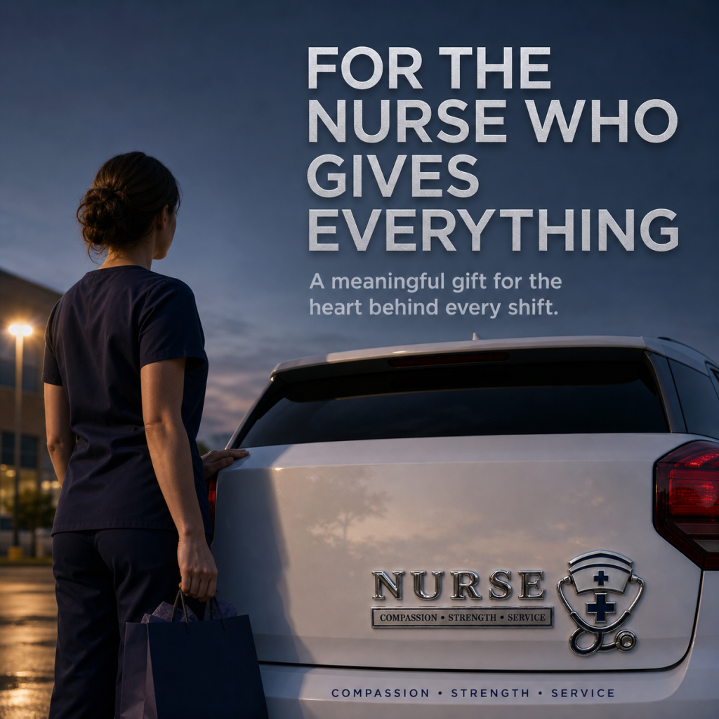 🏆 Aktion am letzten Tag: 49 % Rabatt! 💉 Auto-Emblem/Metallplakette „Nurse – Compassion, Strength, Service“ (Pflegekraft – Mitgefühl, Stärke, Dienst)