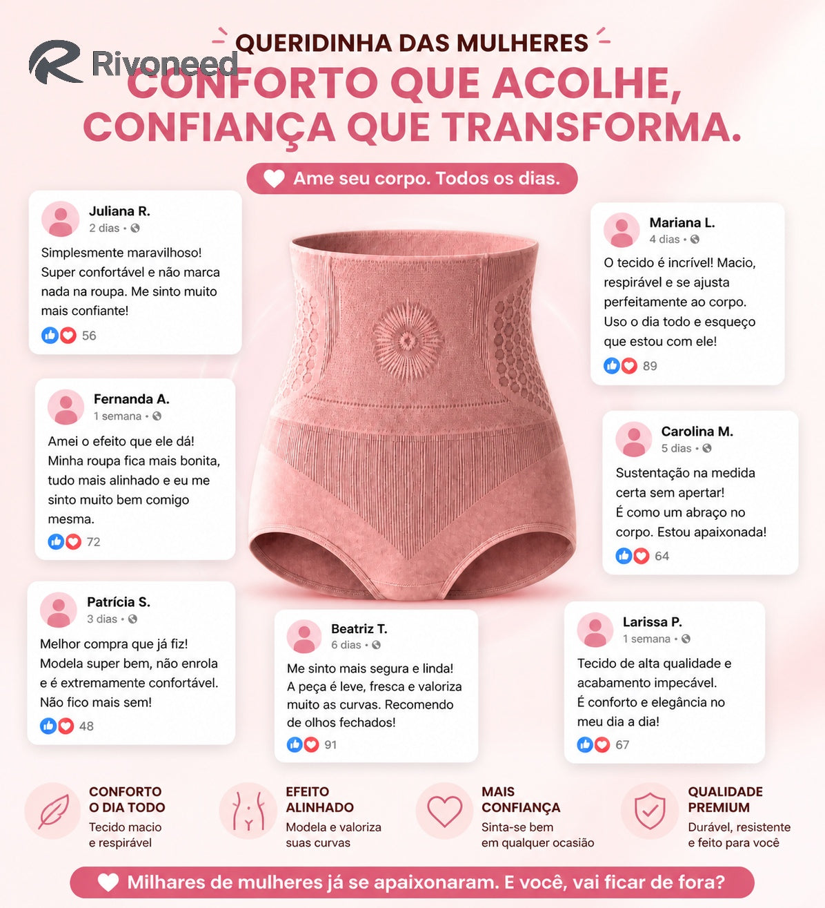 4-in-1 formende und fettverbrennende Mikrofaser-Shorts