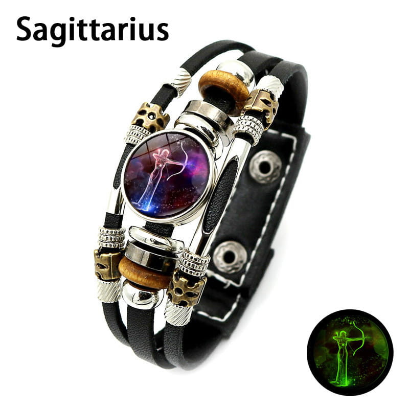 🌌 Im Dunkeln leuchtendes Sternzeichen-Armband 🌌