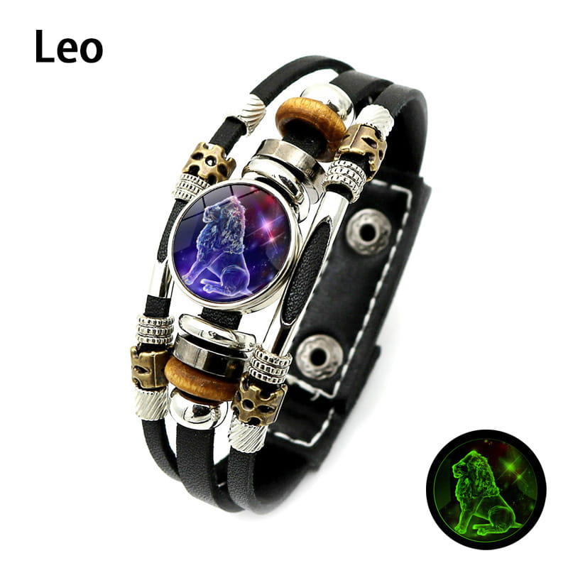 🌌 Im Dunkeln leuchtendes Sternzeichen-Armband 🌌