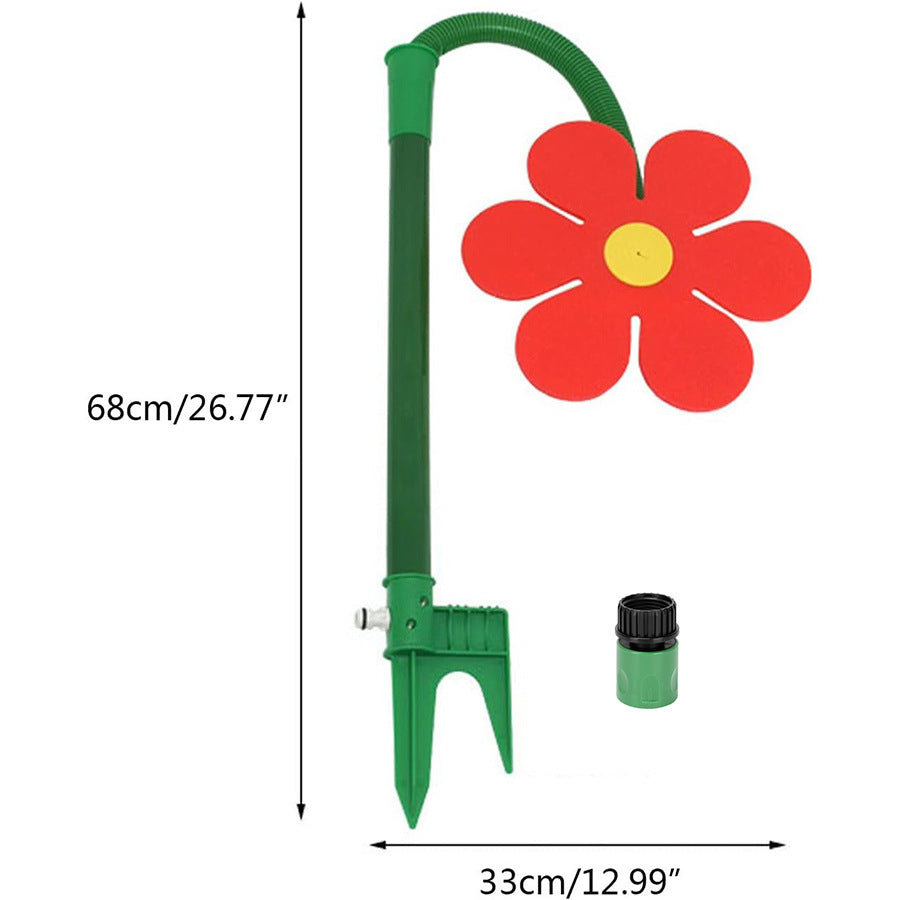 Rotierender Sonnenblumen-Sprinkler für Hunde
