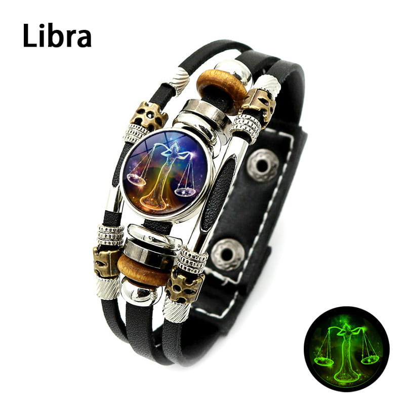 🌌 Im Dunkeln leuchtendes Sternzeichen-Armband 🌌