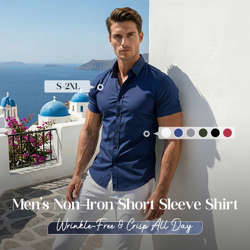 👔 Aktueller Trend! ✨ Bügelfreie Herrenhemden – knitterfrei, den ganzen Tag über komfortabel und perfekt für Business oder Freizeit 👕