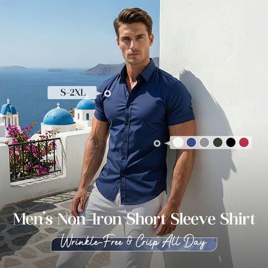 👔 Aktueller Trend! ✨ Bügelfreie Herrenhemden – knitterfrei, den ganzen Tag über komfortabel und perfekt für Business oder Freizeit 👕