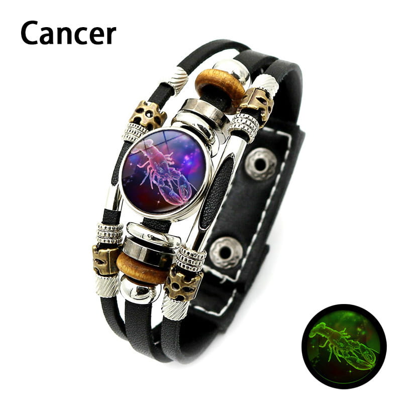 🌌 Im Dunkeln leuchtendes Sternzeichen-Armband 🌌