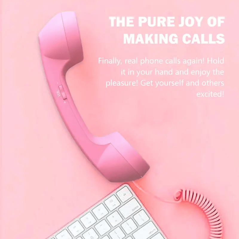 ☎️ Retro-Telefonhörer mit USB-C-Anschluss 📞