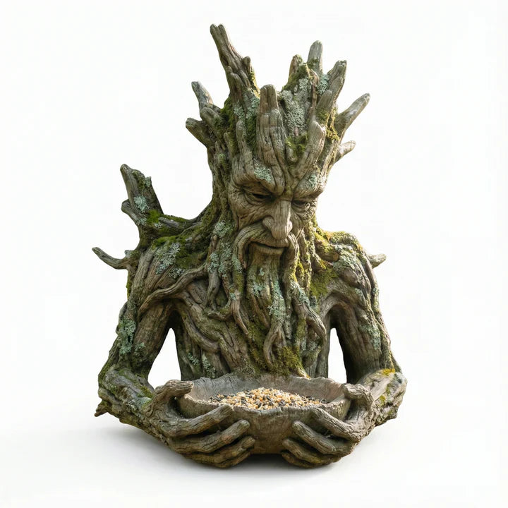 🌳 Das stille Angebot – Eine in einen Baum integrierte Vogelfutter-Skulptur