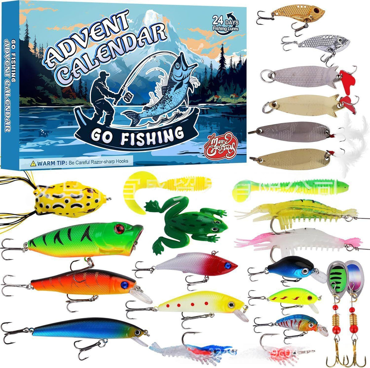 Angel-Überraschungsbox & Kunstköder-Adventskalender – Das perfekte Geschenk für Angler