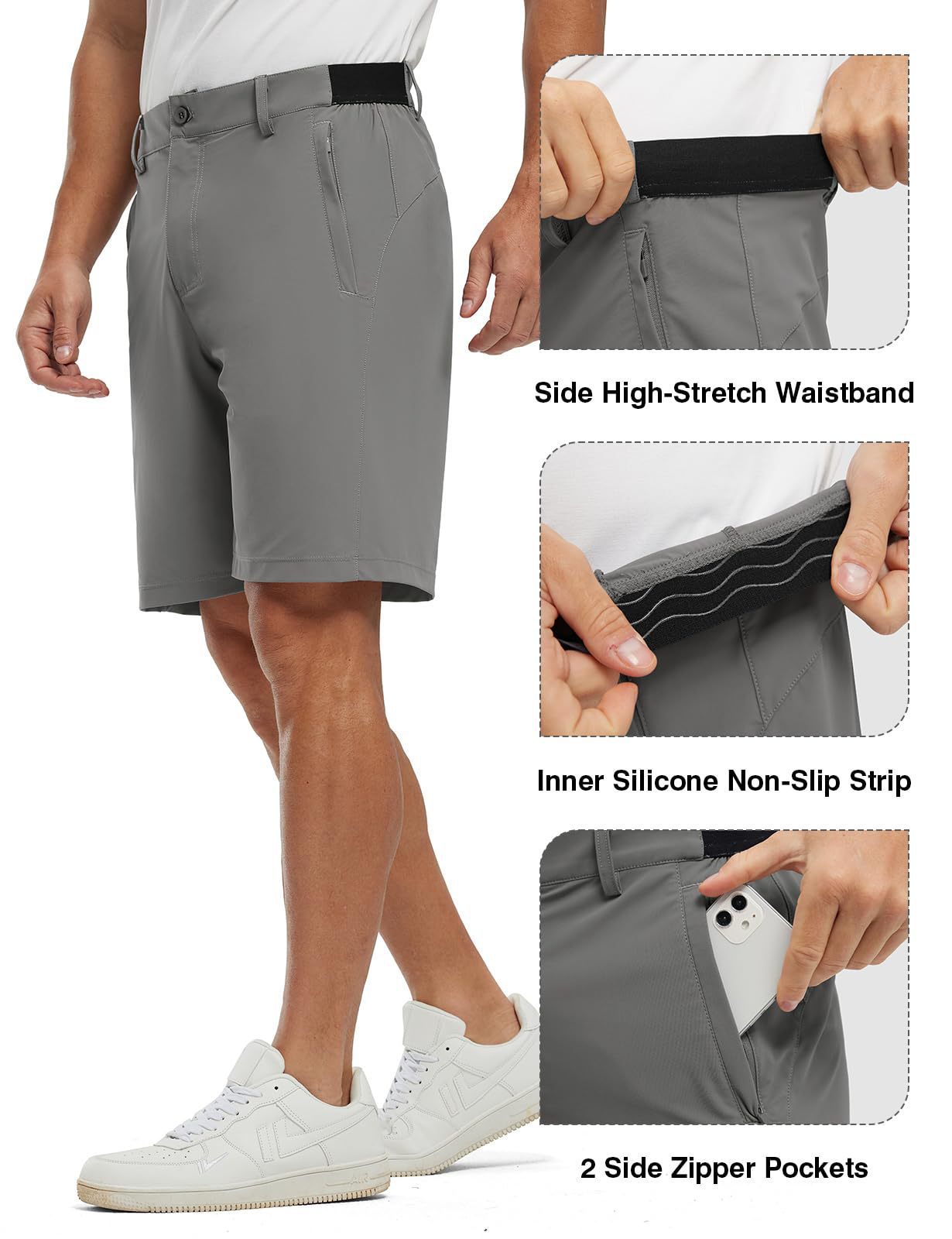 ⏳ NUR HEUTE: 60 % RABATT!! 📢 Herren-Golfshorts – Stretch, schnelltrocknend, lässig
