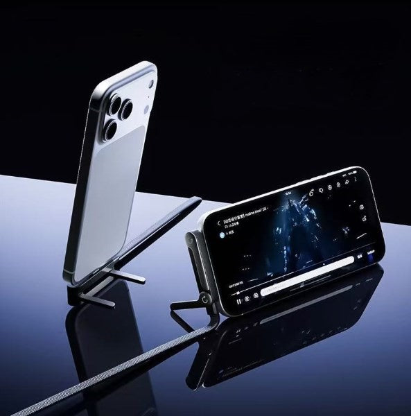 2-in-1 240W-Schnellladegerät & faltbarer Smartphone-Ständer: USB-C auf USB-C – Videos ansehen und gleichzeitig laden – Kompatibel mit iPhone 15–17, Huawei, Xiaomi, Honor