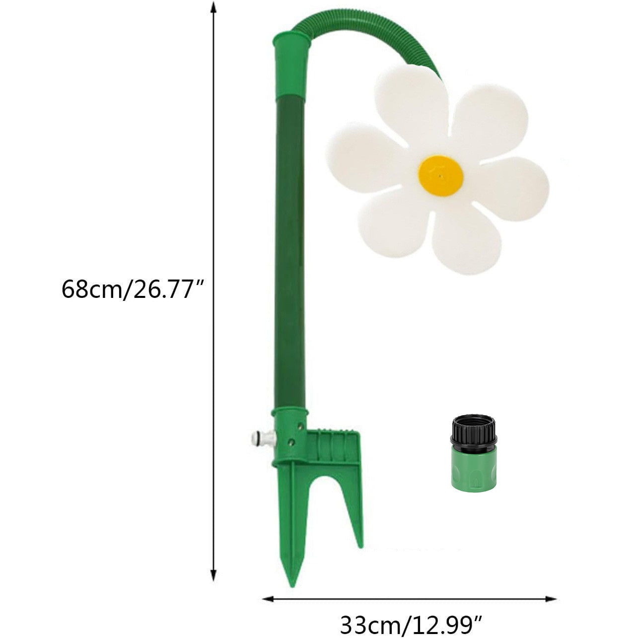Rotierender Sonnenblumen-Sprinkler für Hunde