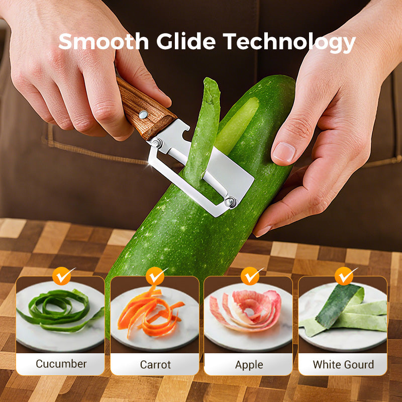 🥕 2 kaufen, 1 gratis erhalten! 🔥 Multifunktionaler Gemüseschäler für die Küche – Edelstahlklinge, ergonomischer Griff und perfekt für Obst und Gemüse ✨