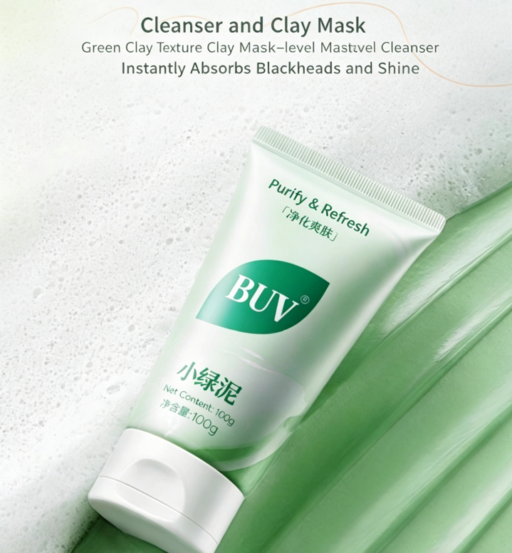 The Green Clean | Gesichtsreiniger mit Chlorophyll + Aminosäuren – Tiefenwirksame Porenreinigung, sanft genug für die tägliche Anwendung
