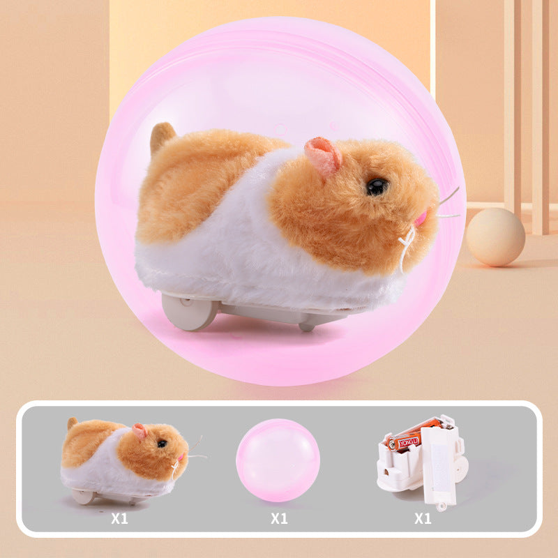 Elektrischer Hamster-Rollball / Interaktives Haustierspielzeug für Katzen, Kinder und Hunde