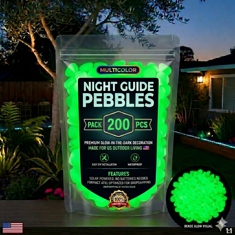 💥LETZTER TAG – 50 % RABATT💥 🌈 Bunte, im Dunkeln leuchtende Gartensteine