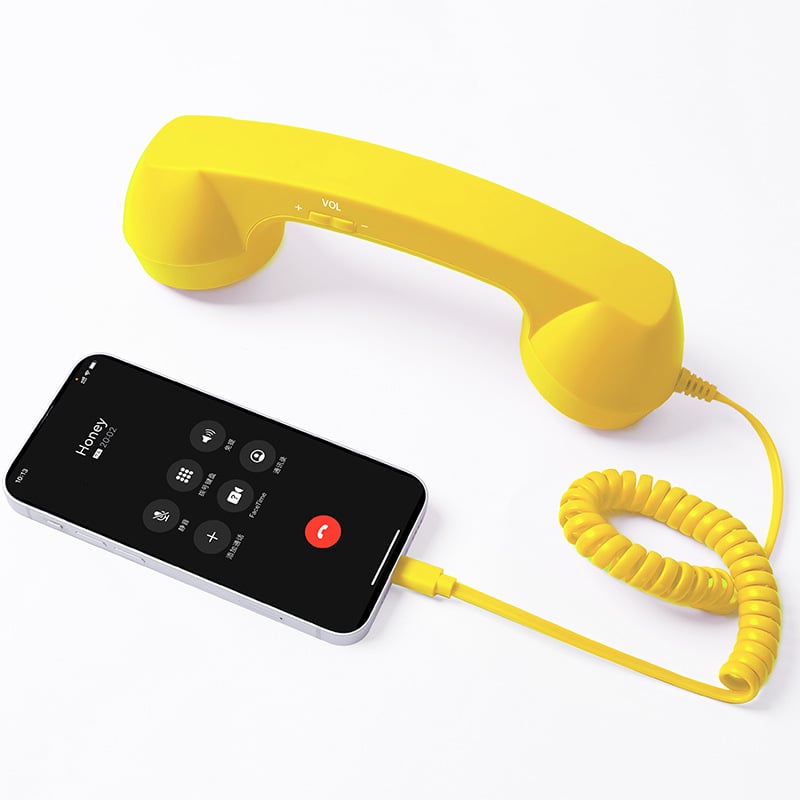 ☎️ Retro-Telefonhörer mit USB-C-Anschluss 📞