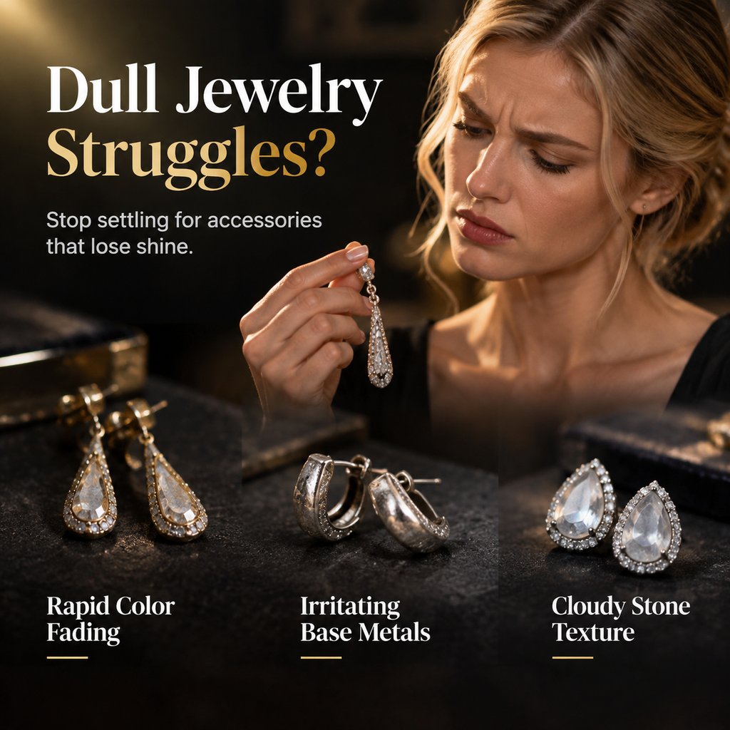 💎 Elegante Damenohrringe mit Zirkonia – beidseitig, tropfenförmig, mit Quasten