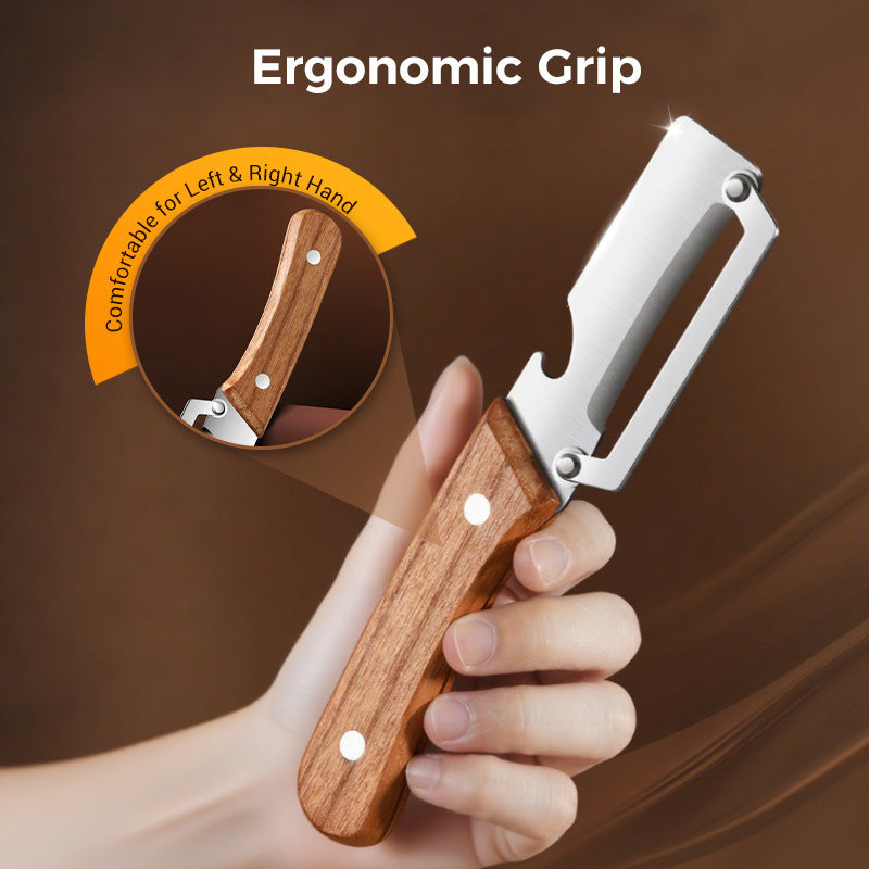 🥕 2 kaufen, 1 gratis erhalten! 🔥 Multifunktionaler Gemüseschäler für die Küche – Edelstahlklinge, ergonomischer Griff und perfekt für Obst und Gemüse ✨