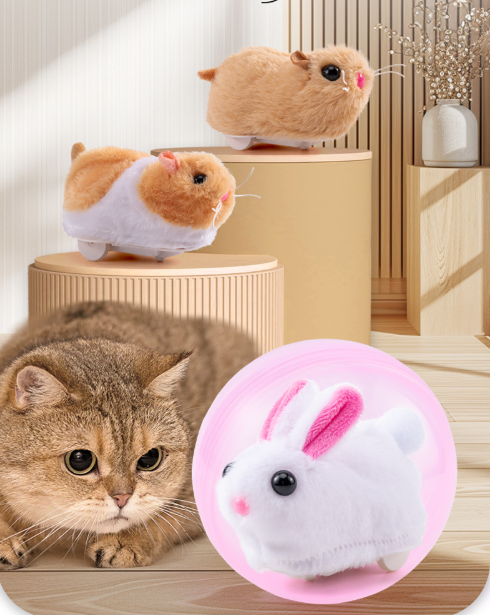 Elektrischer Hamster-Rollball / Interaktives Haustierspielzeug für Katzen, Kinder und Hunde