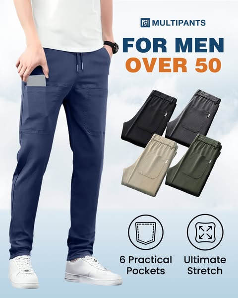 🔥 Angebot nur noch heute: 45 % Rabatt 🥰 MultiPants – Hochflexible, strapazierfähige Hose mit vielen Taschen (inkl. Beintaschen)