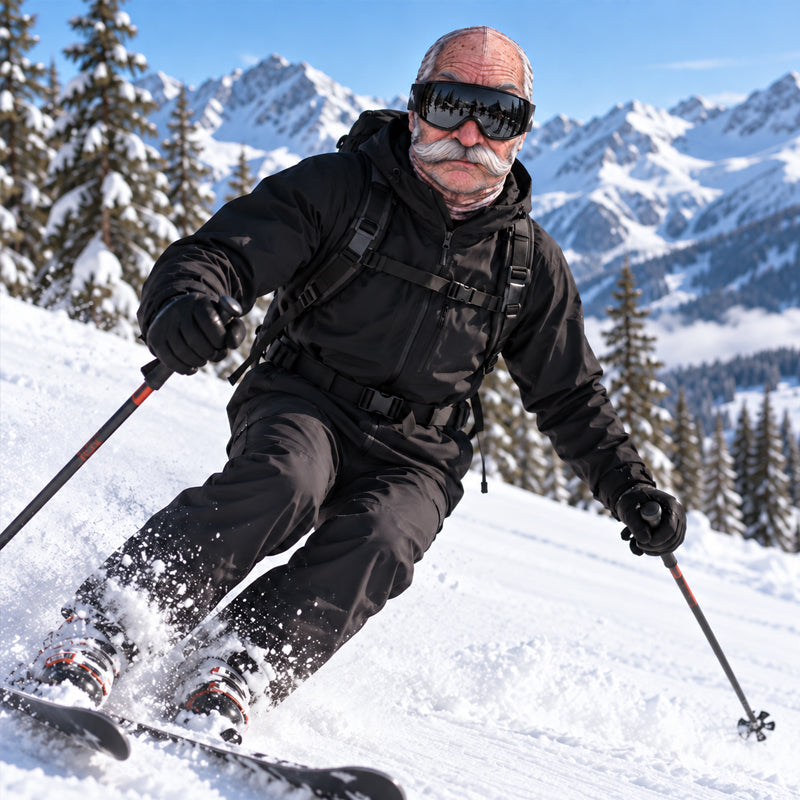 🎁😂 Lustige, realistische Skimaske – das perfekte Geschenk für Winterfans!