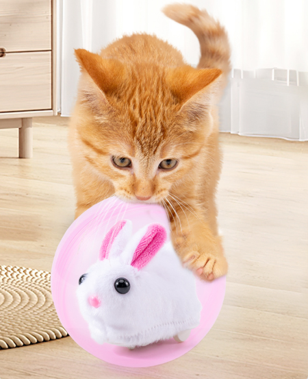 Elektrischer Hamster-Rollball / Interaktives Haustierspielzeug für Katzen, Kinder und Hunde