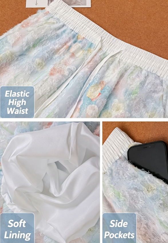 „Monets Garten“ Culottes / Leichtes Modell mit weitem Bein