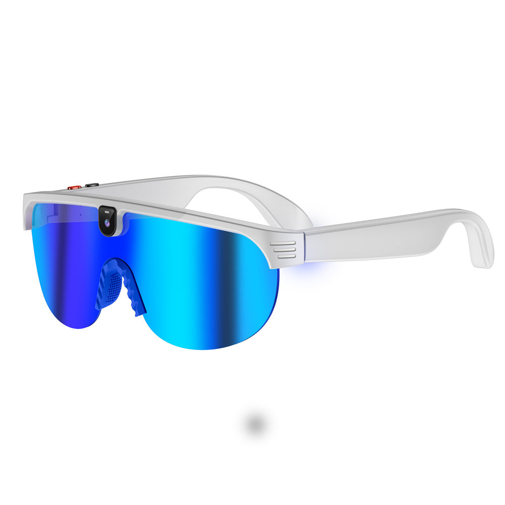 Intelligente KI-Brille | 8-MP-Kamera, 1200P-Videoaufnahme – Bluetooth-Anrufe und Musikwiedergabe für Outdoor-Sportarten wie Radfahren