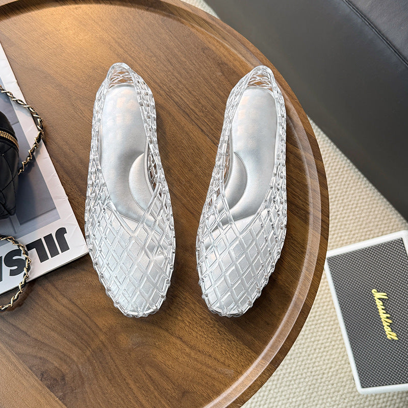 Transparente „Jelly“-Pumps für Damen / Leichte, atmungsaktive Sommerschuhe
