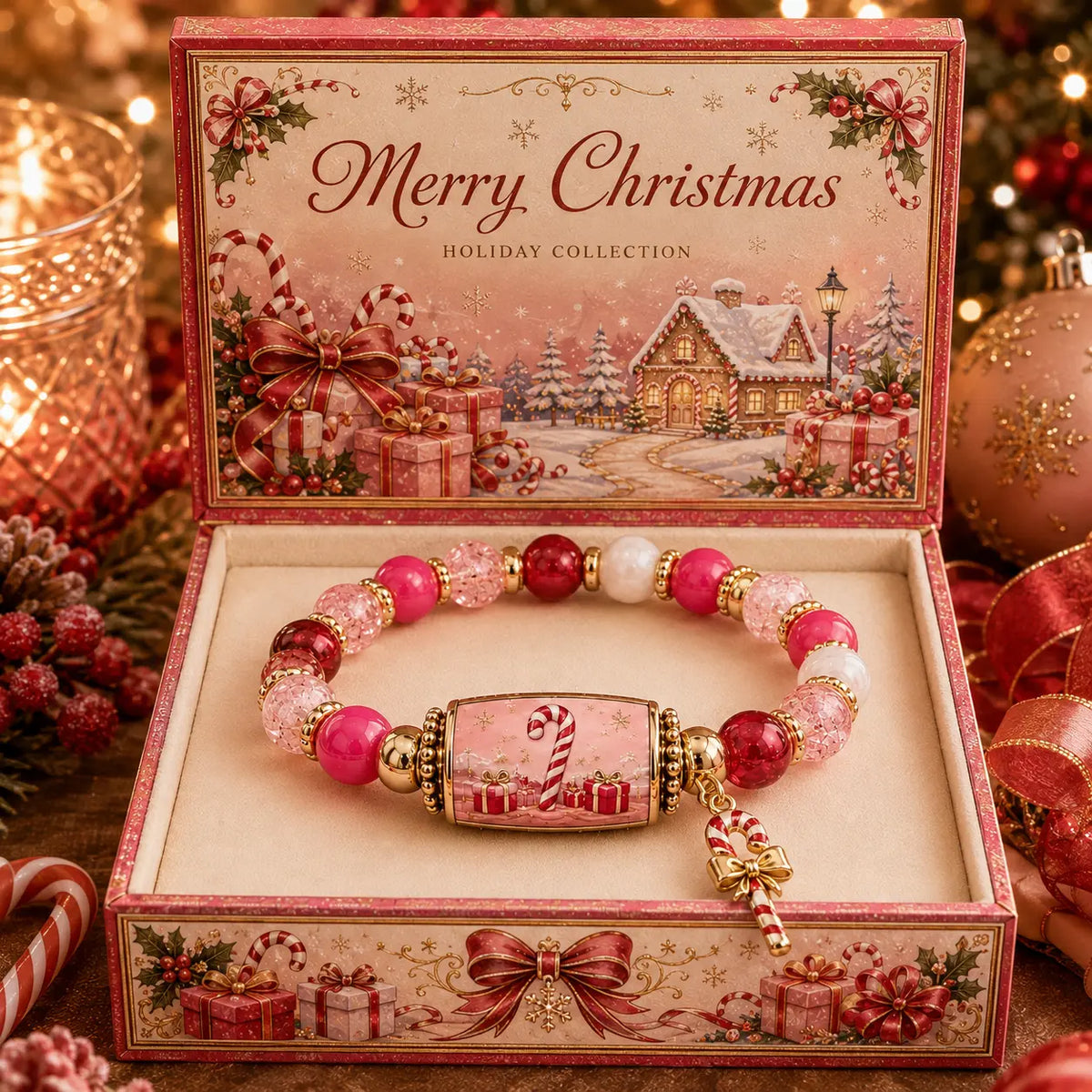 🎄 Limitierte Edition: Perlenarmband-Set „Weihnachtsgeschichte“ | Schmuck als Weihnachtsgeschenk