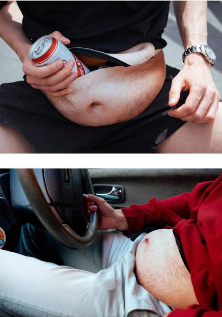 Viraler Big Belly Bauchbeutel – Kreative Diebstahlsicherung in Form eines Bierbauchs