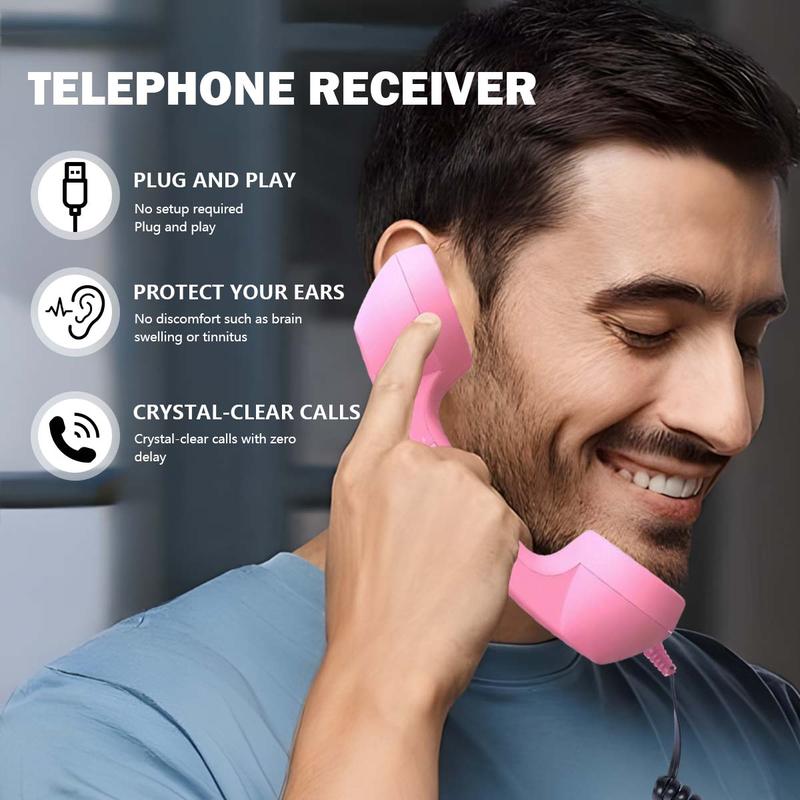 ☎️ Retro-Telefonhörer mit USB-C-Anschluss 📞