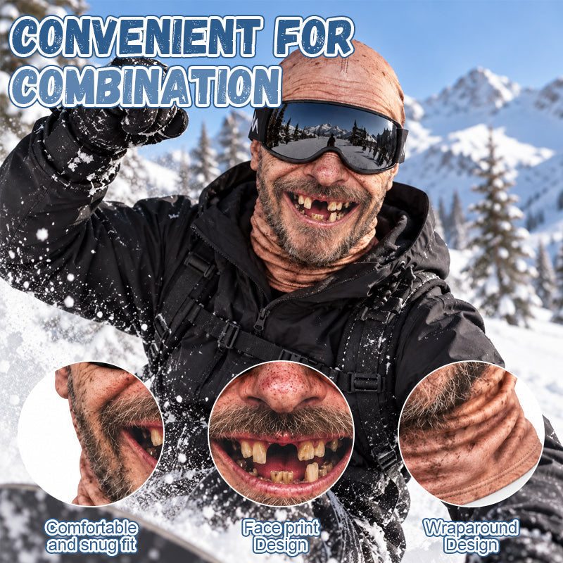 🎁😂 Lustige, realistische Skimaske – das perfekte Geschenk für Winterfans!