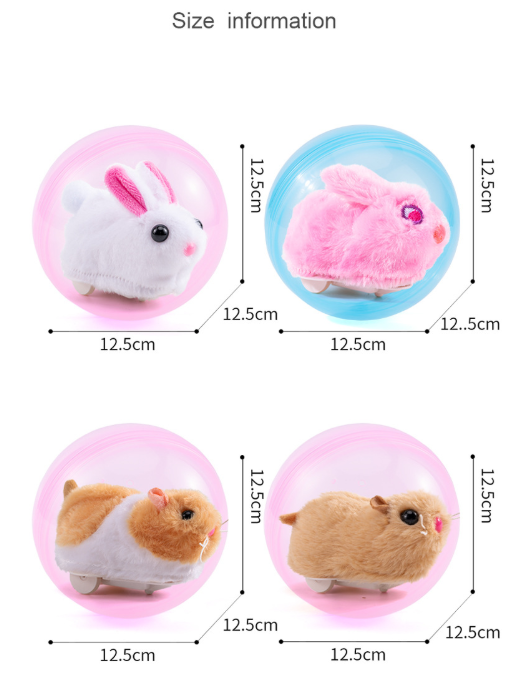 Elektrischer Hamster-Rollball / Interaktives Haustierspielzeug für Katzen, Kinder und Hunde
