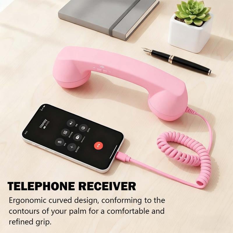 ☎️ Retro-Telefonhörer mit USB-C-Anschluss 📞